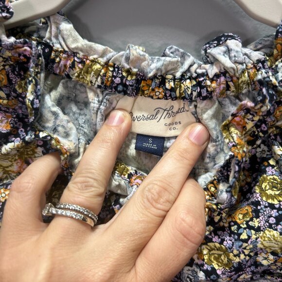 Purple Universal Thread Blouse with Ruffles - Picture 2 of 3